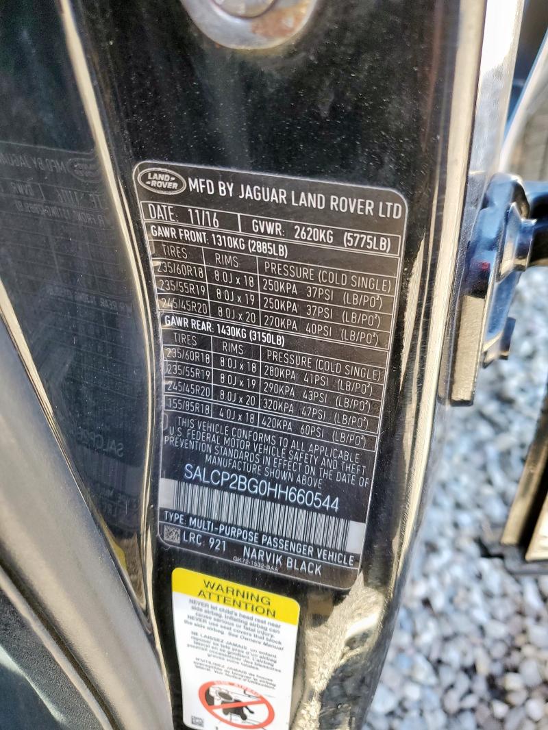 2017 LAND ROVER DISCOVERY #3284643379