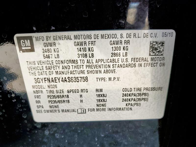 2010 CADILLAC SRX LUXURY #3290405791