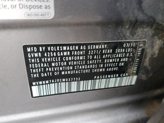 2012 VOLKSWAGEN GOLF #3290488481