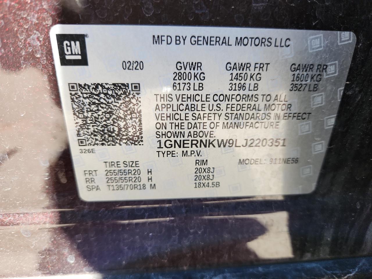 CHEVROLET TRAVERSE HIGH COUNTRY