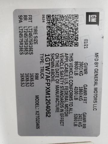 2021 GMC SAVANA G25 #3304556455