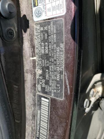 2011 KIA FORTE EX #3282582885