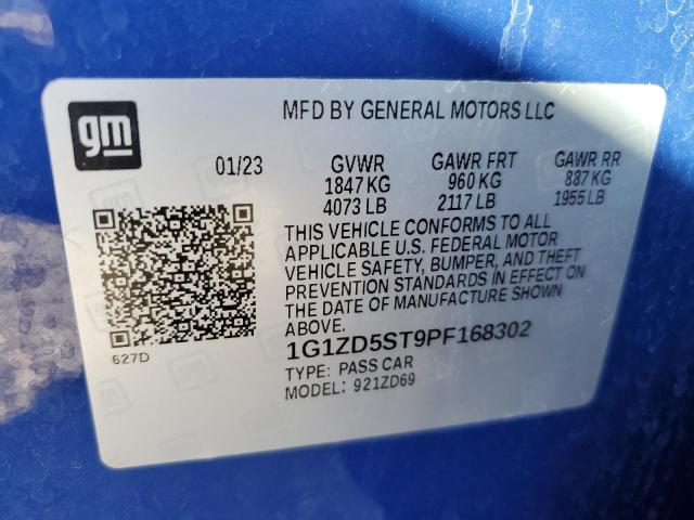 2023 CHEVROLET MALIBU LT 1G1ZD5ST9PF168302