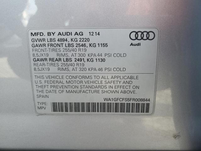 2015 AUDI Q3 PRESTIG WA1GFCFS5FR008844