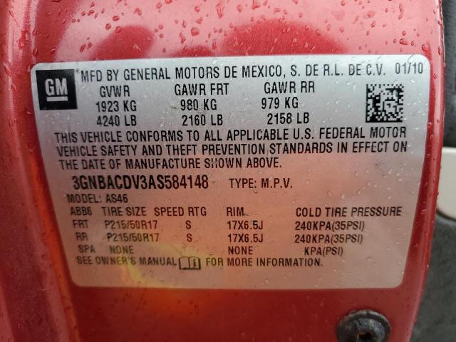 2010 CHEVROLET HHR LT - 3GNBACDV3AS584148