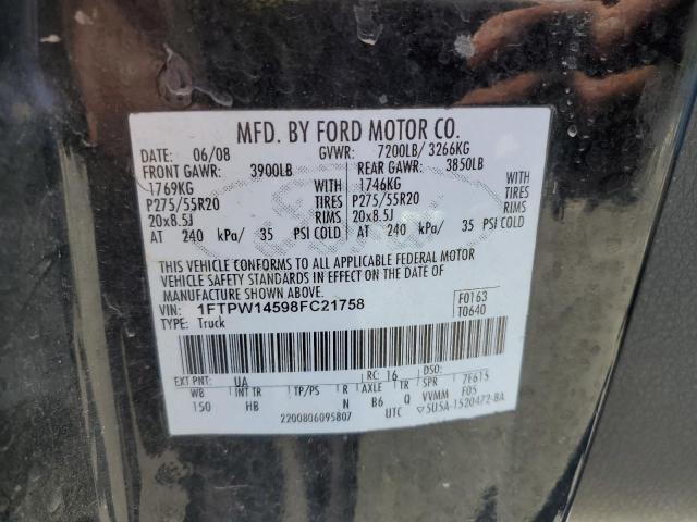 2008 FORD F150 SUPER #3303902705