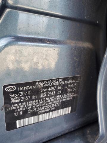 2016 HYUNDAI SONATA SPORT 5NPE34AF2GH314771