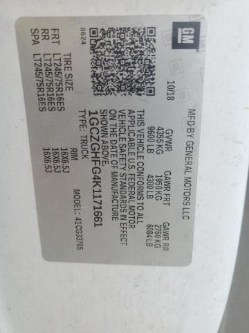 2019 CHEVROLET EXPRESS G3 #3269099095