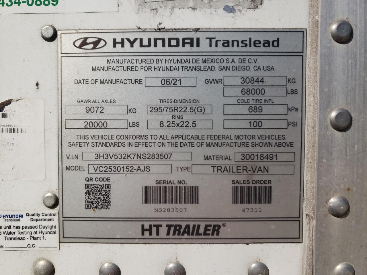 Lot #3296319484 2022 HYUNDAI UNKNOWN