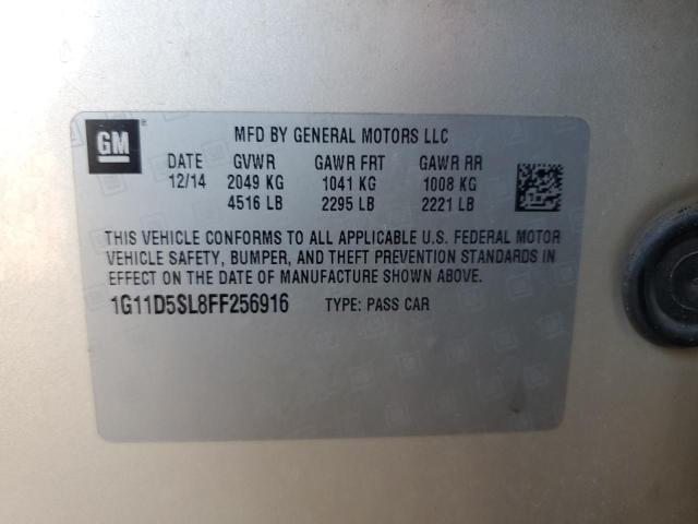 2015 CHEVROLET MALIBU 4D 1G11D5SL8FF256916