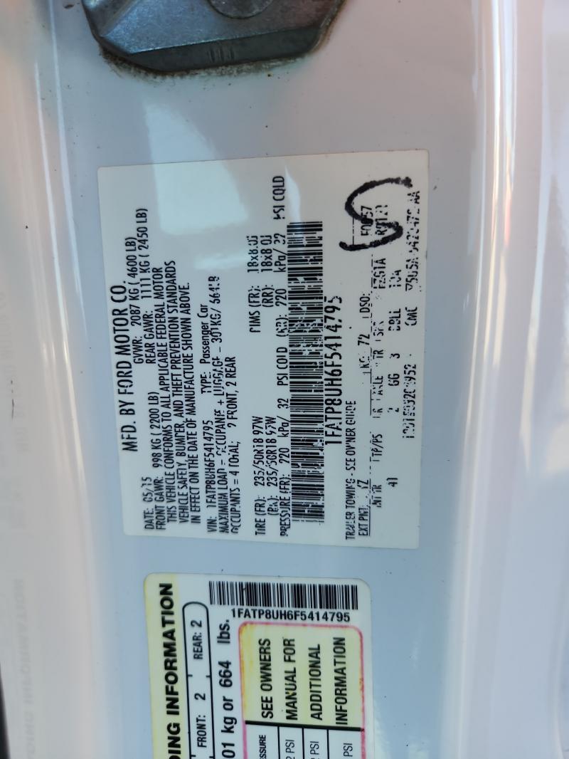 2015 FORD MUSTANG #3296386684