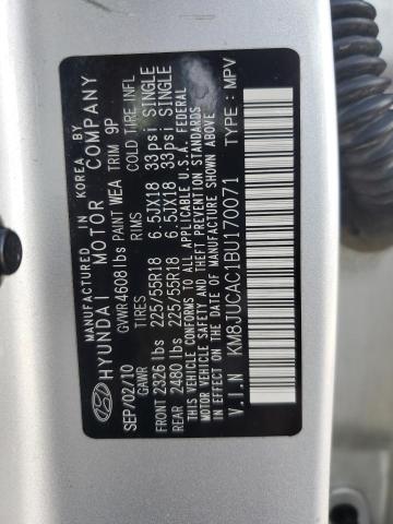 2011 HYUNDAI TUCSON GLS - KM8JUCAC1BU170071