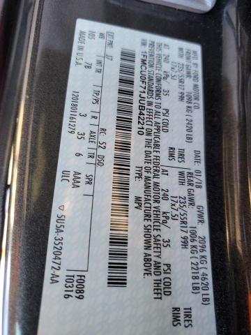 2018 FORD ESCAPE S - 1FMCU0F71JUB42210