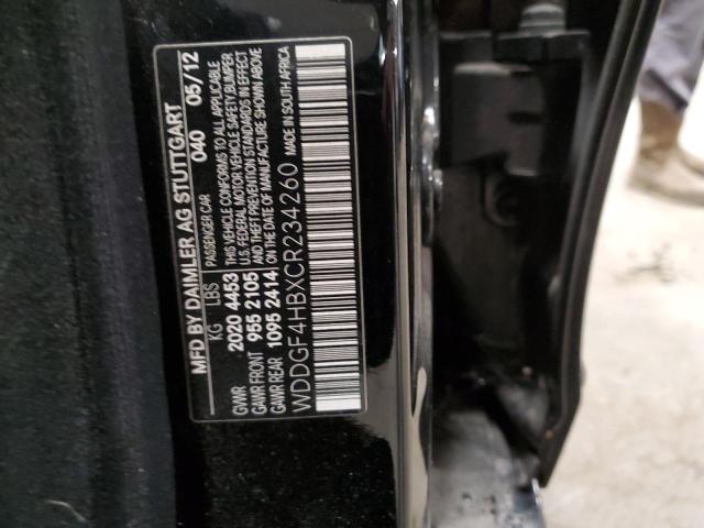 2012 MERCEDES-BENZ C 250 - WDDGF4HBXCR234260