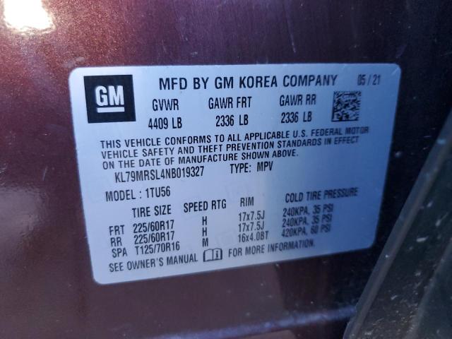 2022 CHEVROLET TRAILBLAZE #3302115124