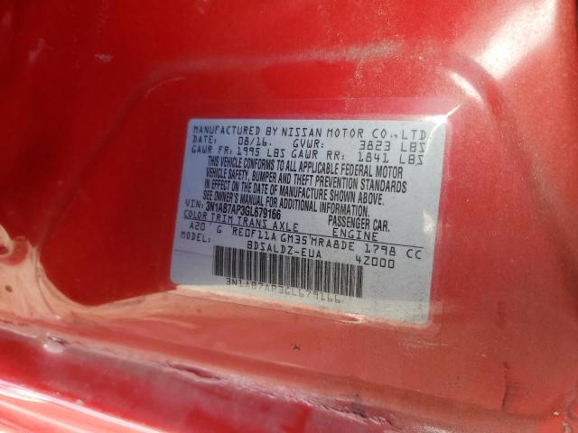 2016 NISSAN SENTRA S - 3N1AB7AP3GL679166