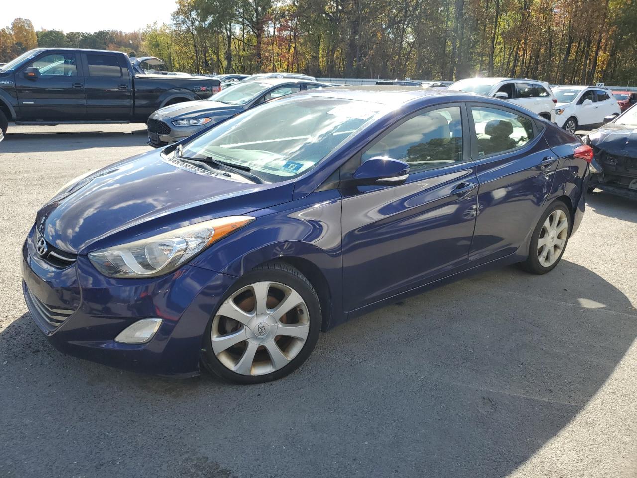 Lot #3302796931 2013 HYUNDAI ELANTRA GL