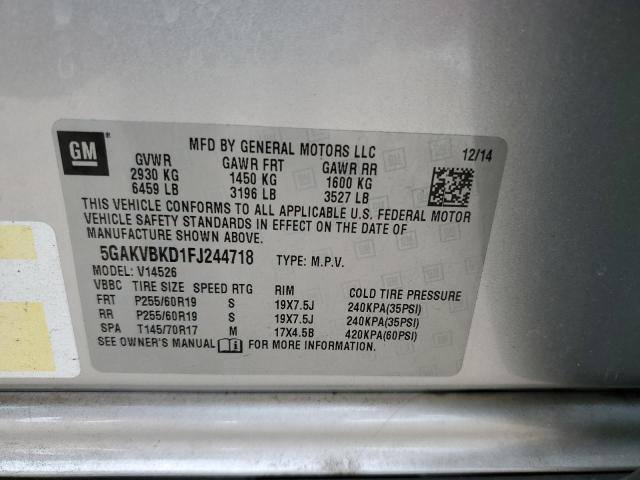 2015 BUICK ENCLAVE - 5GAKVBKD1FJ244718