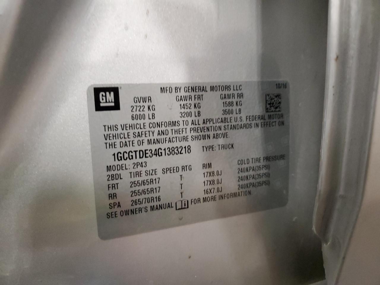 CHEVROLET COLORADO Z71