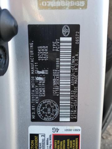 2011 TOYOTA CAMRY BASE - 4T1BF3EKXBU218988
