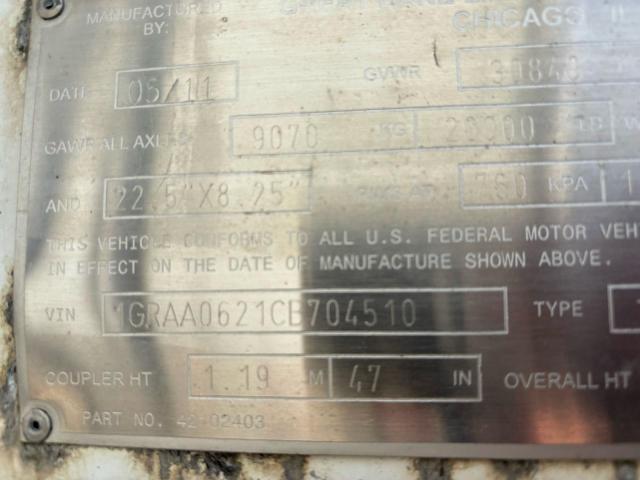 2012 DRY VAN DRY VAN #3283913349