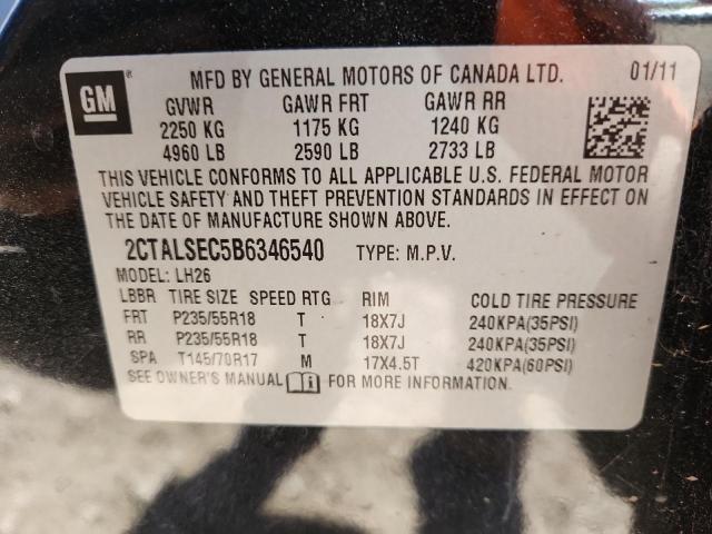 2011 GMC TERRAIN SLE - 2CTALSEC5B6346540