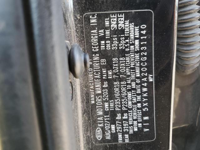 2012 KIA SORENTO SX - 5XYKW4A20CG231140