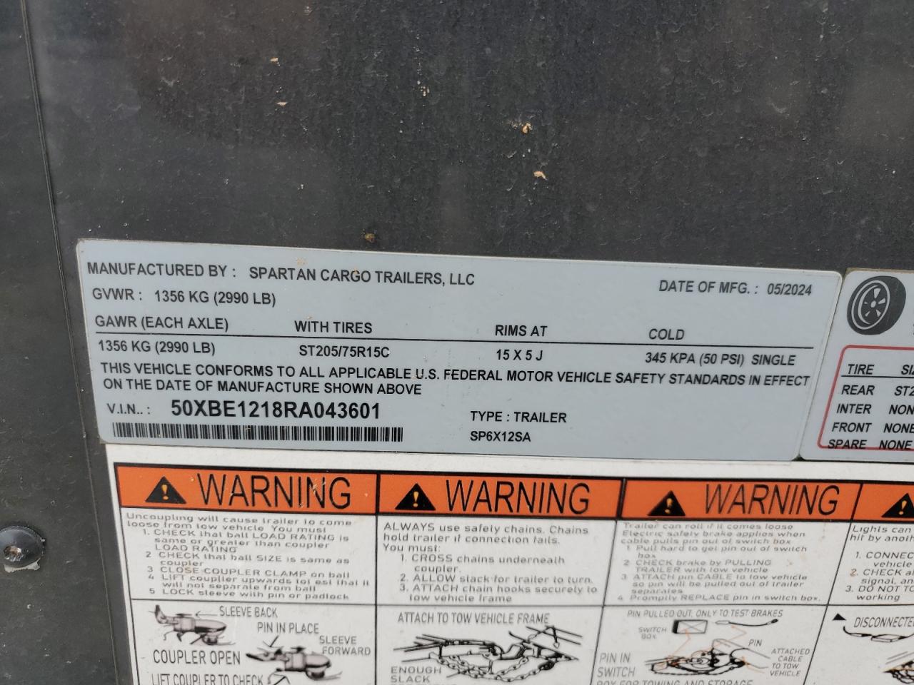 Lot #3279611784 2024 SPARTAN CARGO UNKNOWN