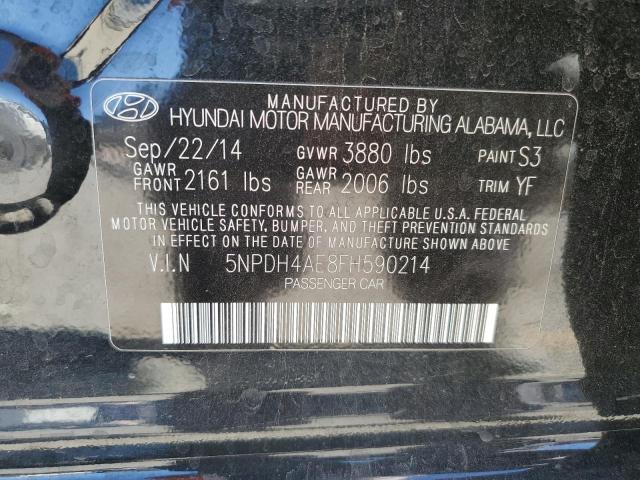 2015 HYUNDAI ELANTRA SE 5NPDH4AE8FH590214