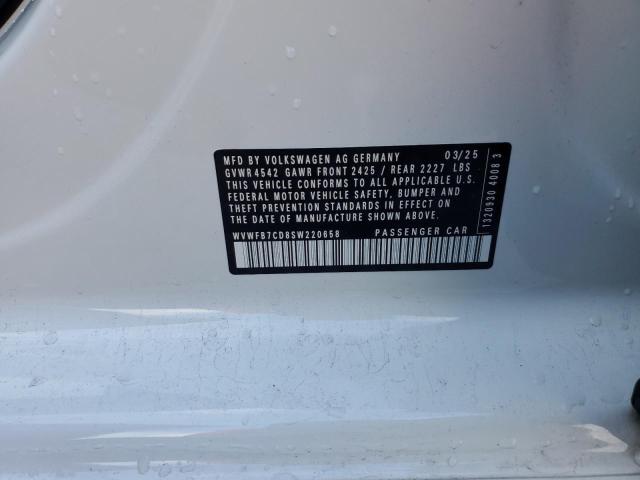 2025 VOLKSWAGEN GOLF R BLA - WVWFB7CD8SW220658