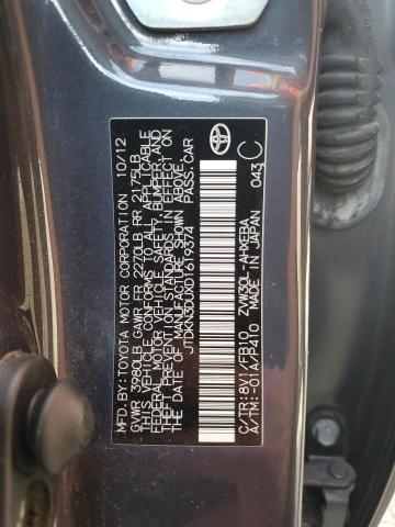 2013 TOYOTA PRIUS - JTDKN3DUXD1619374