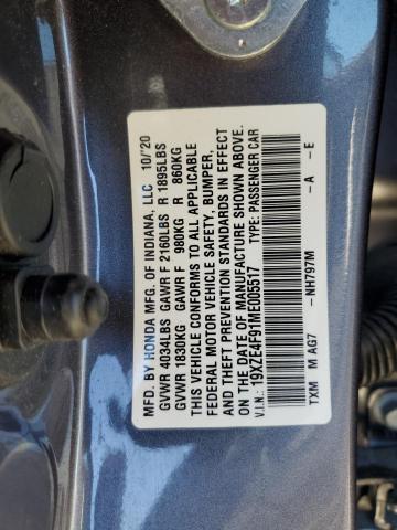 2021 HOND INSIGHT TOURING #3273758367