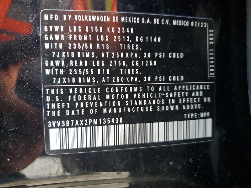 2023 VOLKSWAGEN TIGUAN SE #3305761755