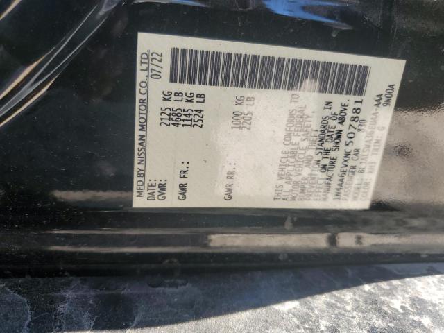 2022 NISSAN MAXIMA SR 1N4AA6EVXNC507881