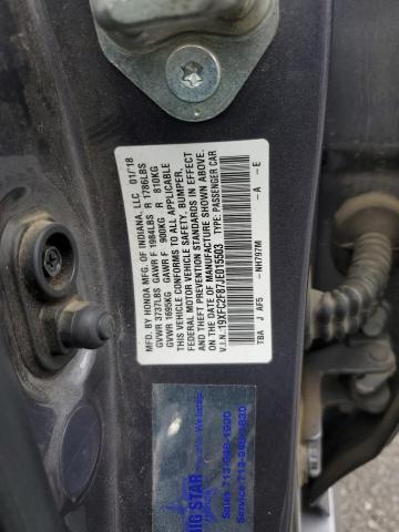 2018 HONDA CIVIC EX - 19XFC2F87JE015503