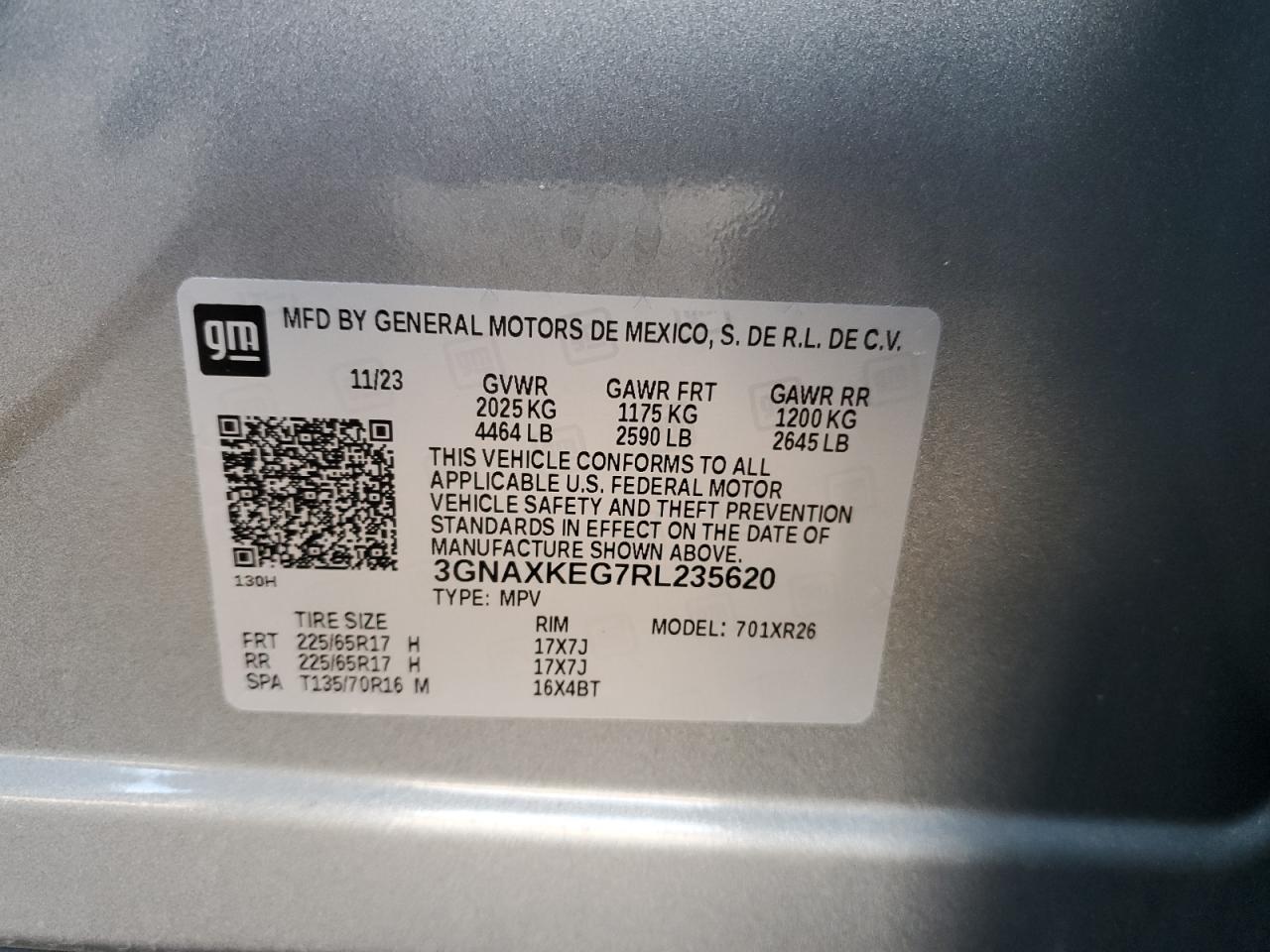 CHEVROLET EQUINOX LT