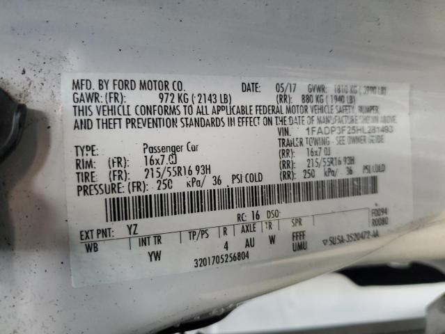 2017 FORD FOCUS SE #3285709656