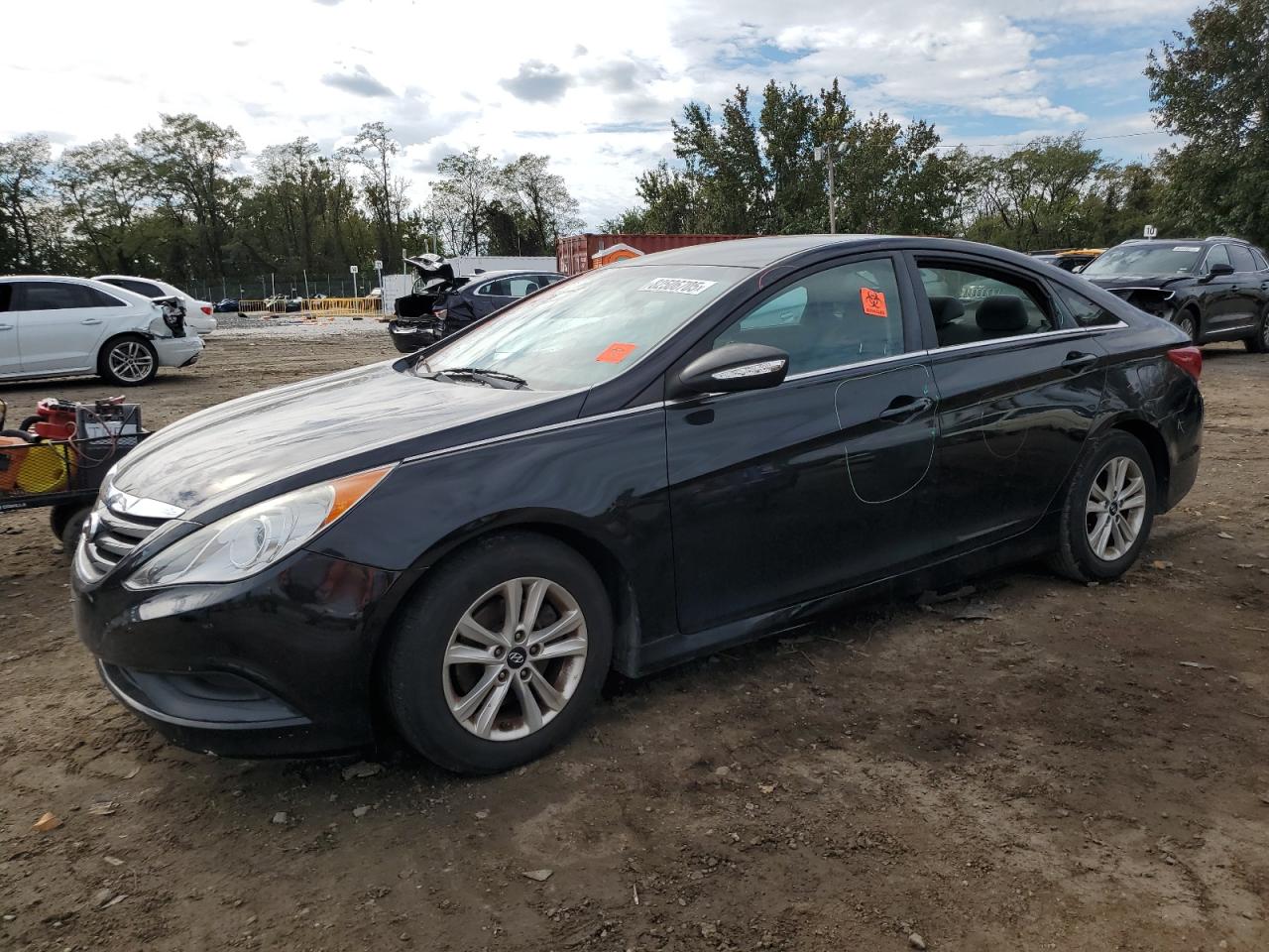 Lot #3305581141 2014 HYUNDAI SONATA GLS