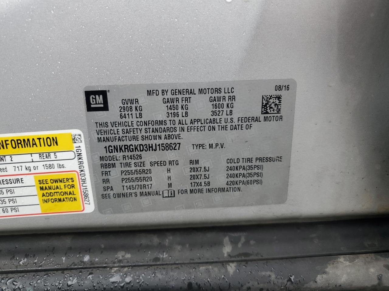 CHEVROLET TRAVERSE LT