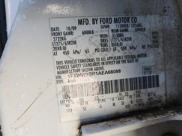 2010 FORD F350 SUPER - 1FTWW3BR1AEA68088