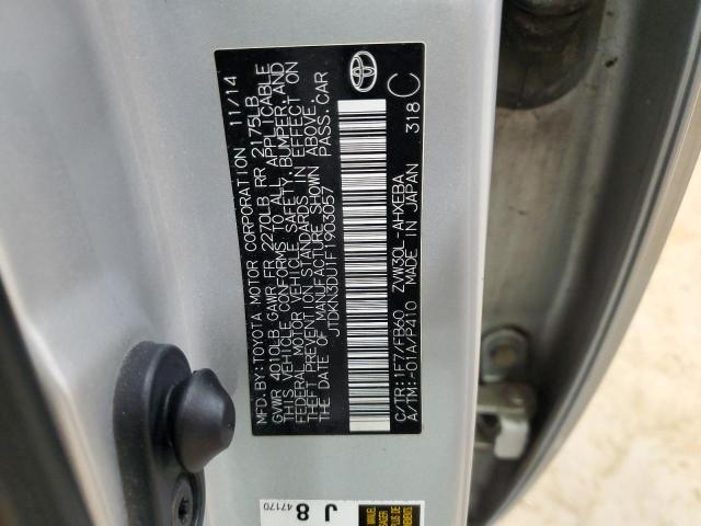 2015 TOYOTA PRIUS - JTDKN3DU1F1903057