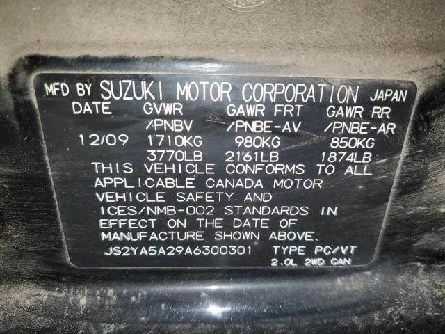 2010 SUZUKI SX4 JX - JS2YA5A29A6300301