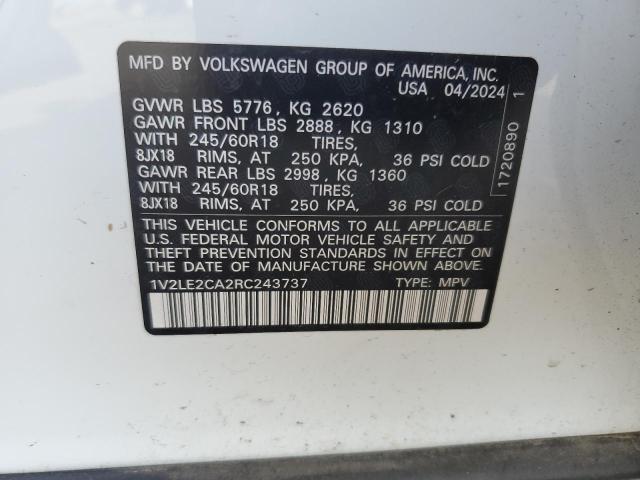 2024 VOLKSWAGEN ATLAS CROS #3302674029