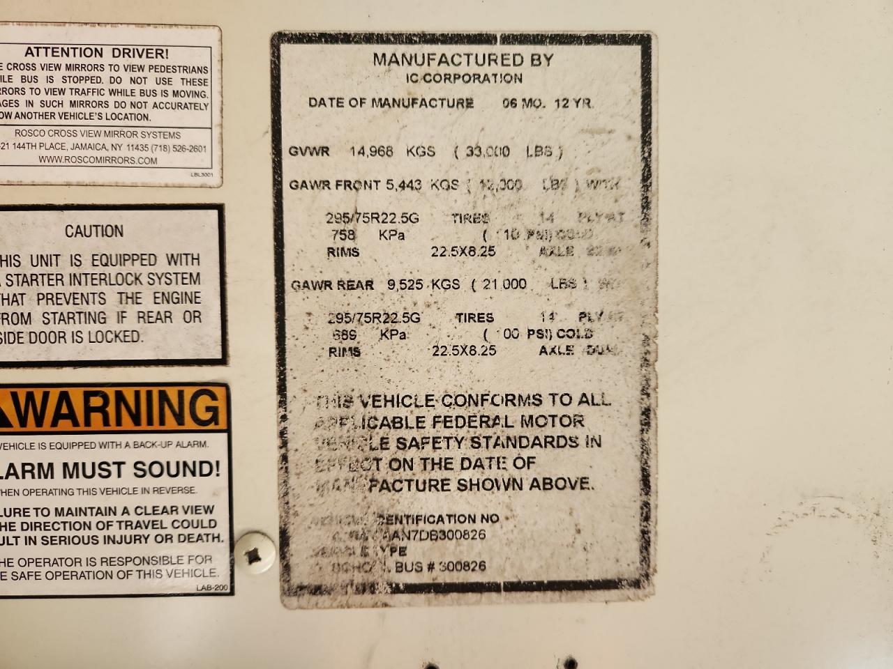 Lot #3269884153 2013 IC CORPORATION RE SERIES SCHOOL