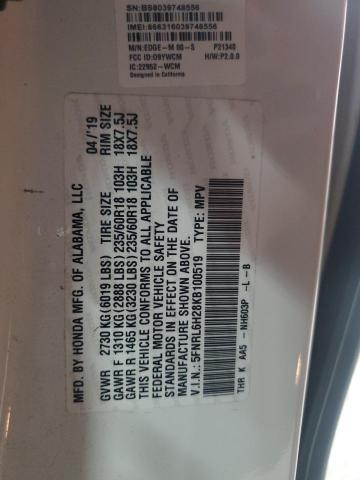 2019 HONDA ODYSSEY LX - 5FNRL6H28KB100519