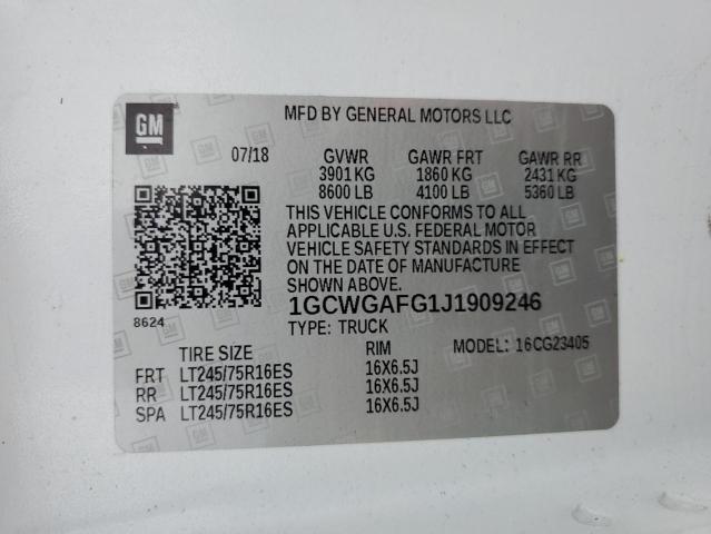 2018 CHEVROLET EXPRESS G2 #3302948624