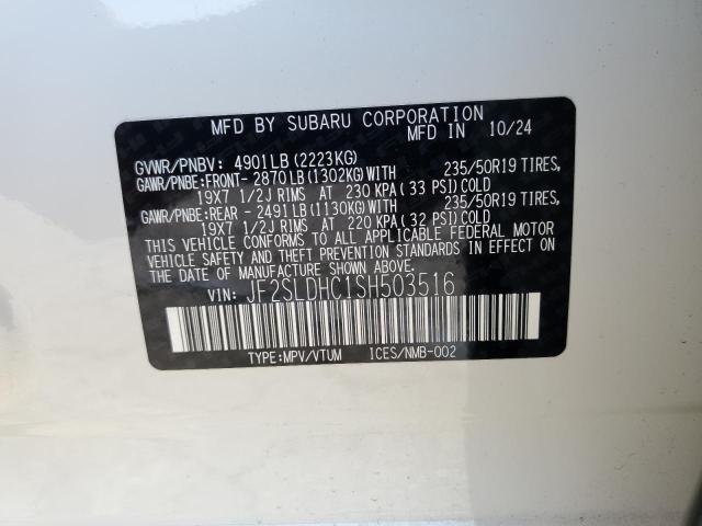 2025 SUBARU FORESTER SPORT #3301732328