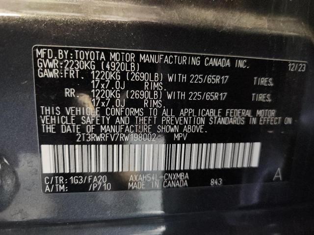 2024 TOYOTA RAV4 XLE - 2T3RWRFV7RW198002