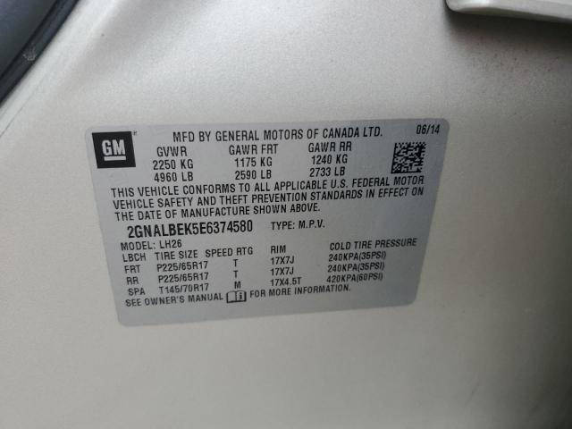 2014 CHEVROLET EQUINOX LT - 2GNALBEK5E6374580