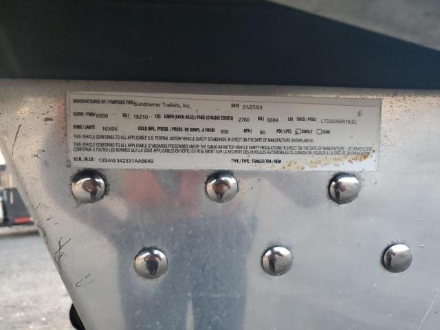 2003 UNKN HORSE TRAILER #3270054834